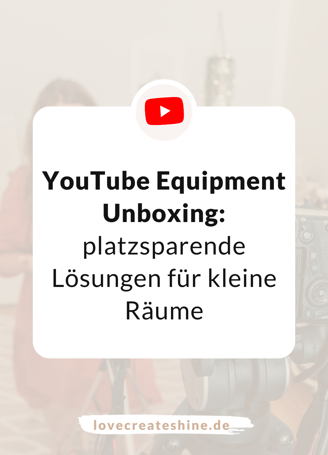 YouTube Equipment Unboxing: Licht, Hintergrund & Stativ  - platzsparende Lösung für kleine Räume